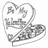 Coloring Pages Valentine Chocolate Box Candy February Drawing Cookies Valentines Chocolates Bar Kids Color Sheets Printable Chip Sketch Getcolorings Cute sketch template