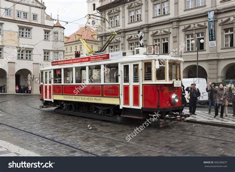 prague czech republic november 4 2012 the old tram on