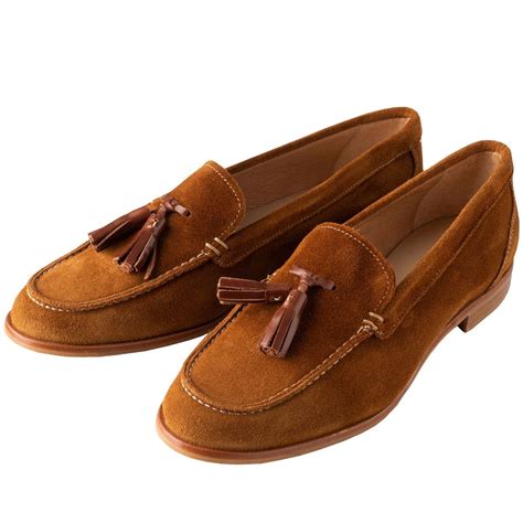 tan suede tassel loafers ladies country clothing cordings