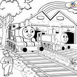 Thomas Drawing Friends Train Rosie Printable Coloring Pages Colouring Kids Scenery Railway Tank Engine Book Percy Drawings Fun Clip Online sketch template
