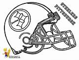 Coloring Helmet Football Steelers Pittsburgh Pages Nfl Helmets Bay Buffalo Packers Bills Green Kids Pirates Player Printable Print Kc Color sketch template