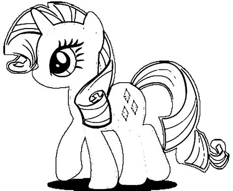 rarity pages coloring pages