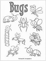 Bug Sheets Insectos Coloriage Easypeasyandfun Worksheets Peasy Preschoolers Ausmalbilder Insecten Whitesbelfast Aprendizaje Malvorlagen Dover Voorbeeldsjabloon sketch template