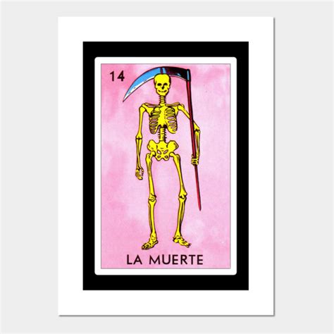 Mexican Loteria Art La Muerte Loteria Mexicana