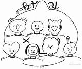 Bt21 Coloring Pages Pencil Drawing Xcolorings sketch template
