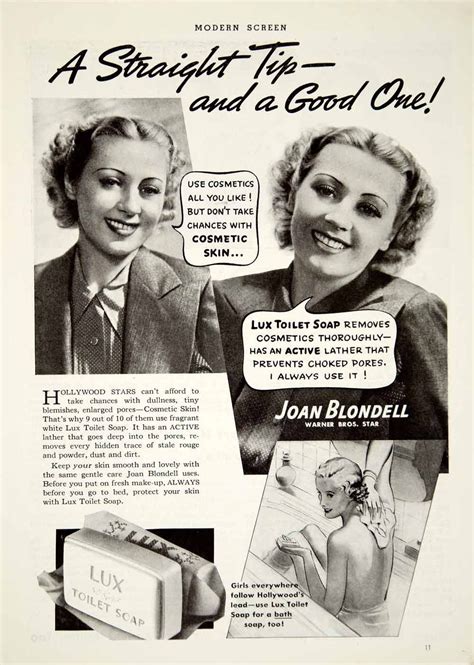 joan blondell lux soap ad lux soap hollywood stars   remove