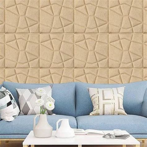 mat luxury  adhesive  foam wallpaper size  cm  rs sq