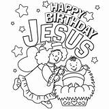 Christmas Christian Coloring Pages Printable Kids Getdrawings sketch template