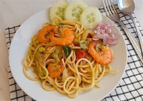Resep Mie Aceh Udang Spaghetti Oleh Armina Puji Utari Cookpad