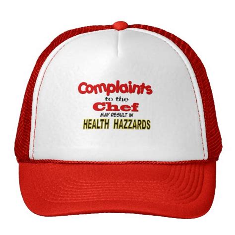 funny chef trucker hat zazzle