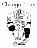 Bears Coloring Chicago Built California Usa sketch template