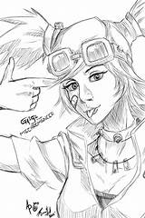 Borderlands Gaige Coloring Roland sketch template