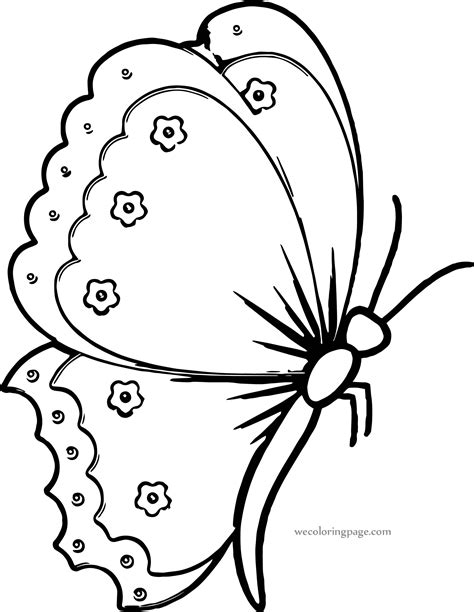 flower butterfly coloring page wecoloringpagecom