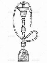 Hookah Drawing Vector Getdrawings Colouring Drawings Choose Board sketch template