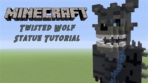 minecraft tutorial twisted wolf fnaf  twisted  statue youtube