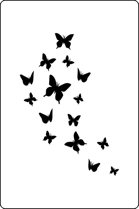 butterfly stencils wall large  butterfly stencil mix