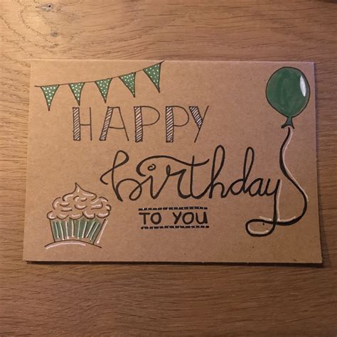 happy birthday handwritten cards