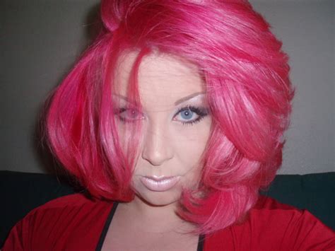 crazy  cool fabulous  bizarre pink hair fabulous  bizarre