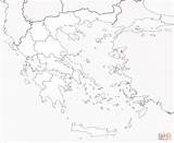 Griechenland Grecia Ausmalbilder Landkarte Cartina Ausmalbild Stampare Supercoloring Kategorien sketch template