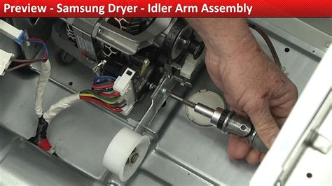 samsung dryer noise issue idler arm assembly repair  diagnostic youtube