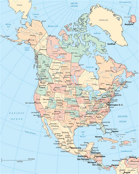 maps detailed map  america