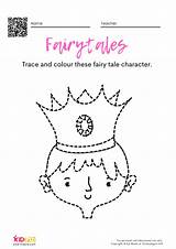 Fairytales Tracing Kidpid sketch template