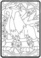 Pokemon Coloring Pages Card Colouring Color Entei Sheets Printable Coloriage Craft Crafts Custom Adult Choose Board sketch template