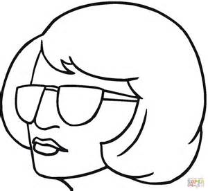 blond  sunglasses coloring page  printable coloring pages
