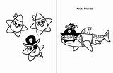 Coloring Pinkfong Shark Doo sketch template