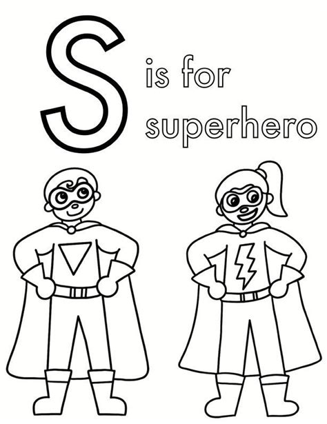 superhero prek learning pack includes    superhero coloring page