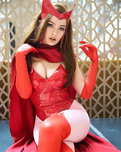 Comic Scarlet Witch By Omgcosplay Cosplay Boobies