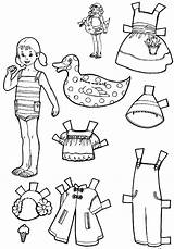 бумажные одеждой куклы Puppets sketch template