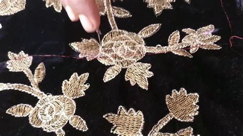 applique embroidery work youtube
