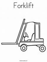 Forklift Coloring Template Worksheet Change Style Twistynoodle sketch template
