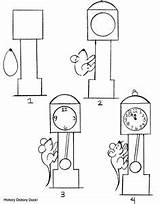 Dickory Dock Hickory Drawing Coloring Pages Kindergarten Craft 2nd Class Step sketch template