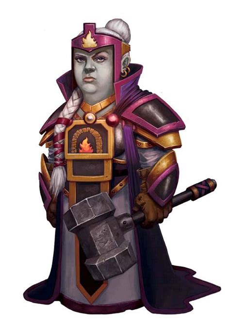 Female Dark Dwarf Aka Duergar Cleric Of Droskar