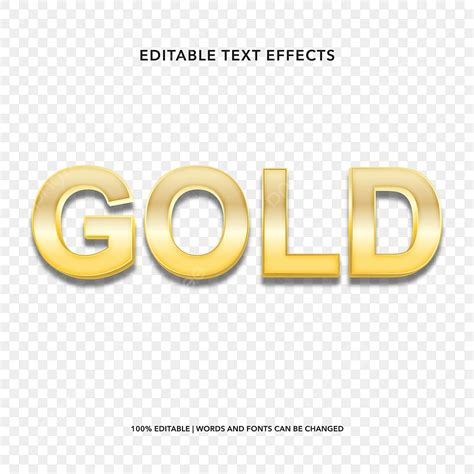 editable text effect vector hd images gold editable text effect