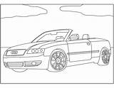 Audi Coloring Pages sketch template