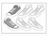 Coloring Lowtop Sneakers Rocks sketch template