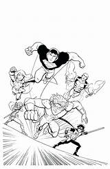 Justice League Coloring Pages Unlimited Color Getcolorings Getdrawings sketch template