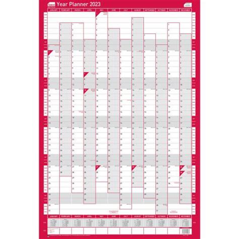 sasco  portrait year wall planner  acco planners