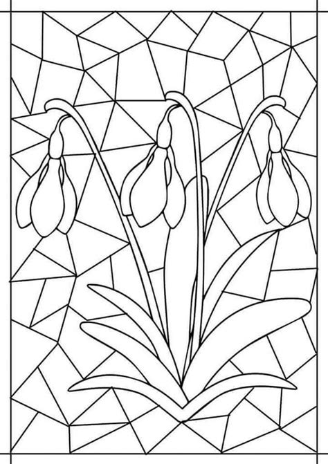stained glass patterns stained glass art mosaic patterns flower