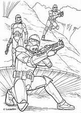 Coloring Wars Pages Clone Star Trooper Popular sketch template