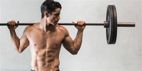 simple workout with one barbell askmen