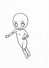 Chibi Base Body Female Template sketch template