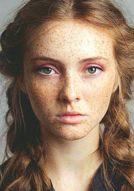 freckles a soft pink eye freckles girl freckles hair