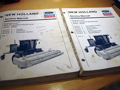holland   windrower swather service manual