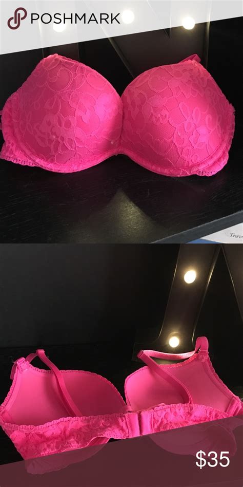 Victoria S Secret Vs Pink Lace Push Up Bra 34 C Victoria
