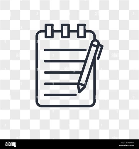essay writing vector icon isolated  transparent background essay writing logo concept stock