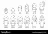 Cycle Human Life Vector Newborn Female Royalty sketch template